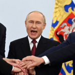 Как врет Путин на примере его выступления на церемонии аннексии